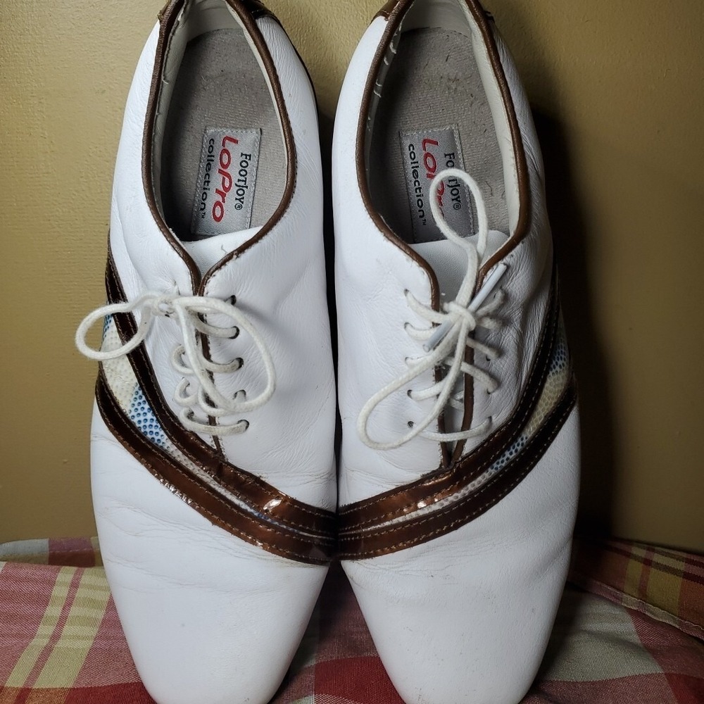 FootJoy LoPro Soft-Spike Golf Shoes Women's Size 7.5 M White - Picture 7 of 11